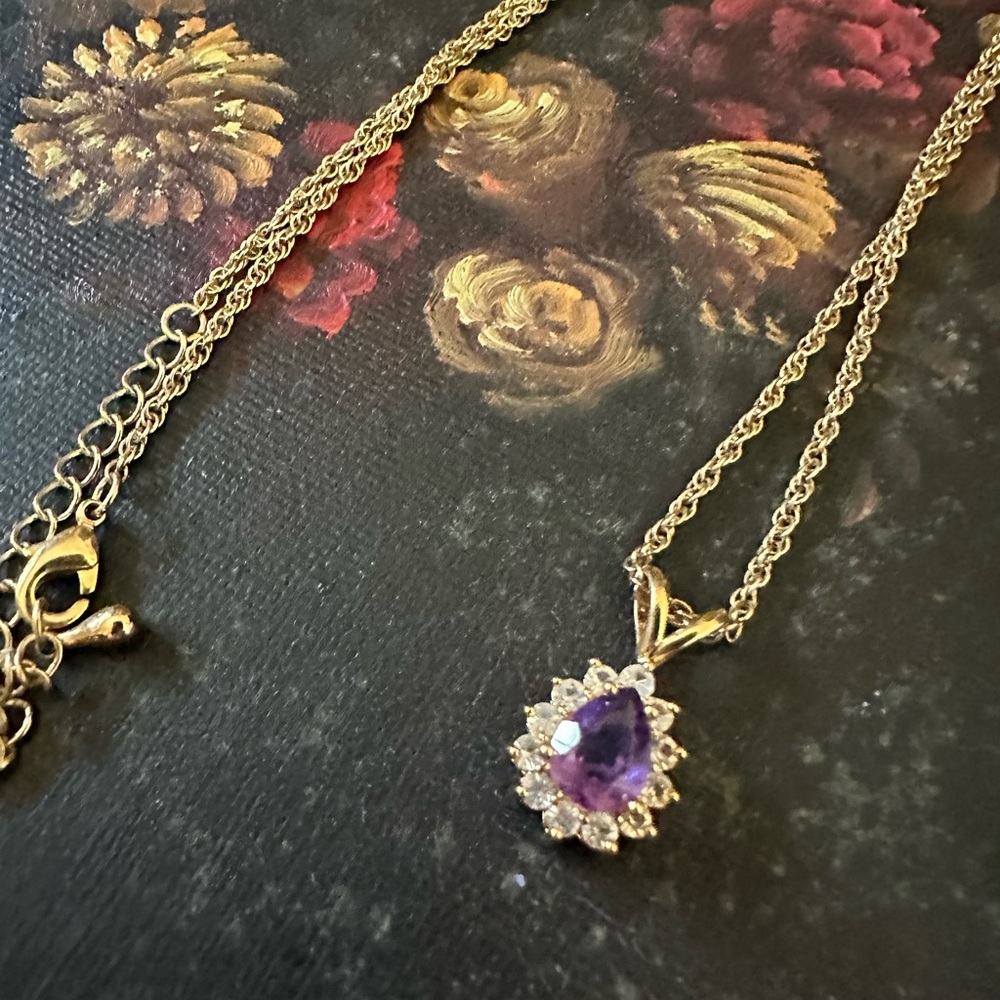 Vintage Amethyst Necklace